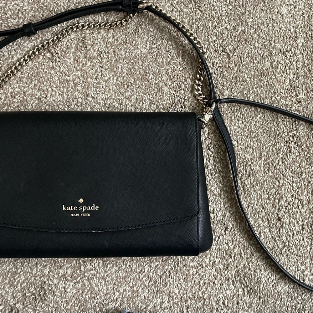 Kate Spade Black Leather Crossbody Bag